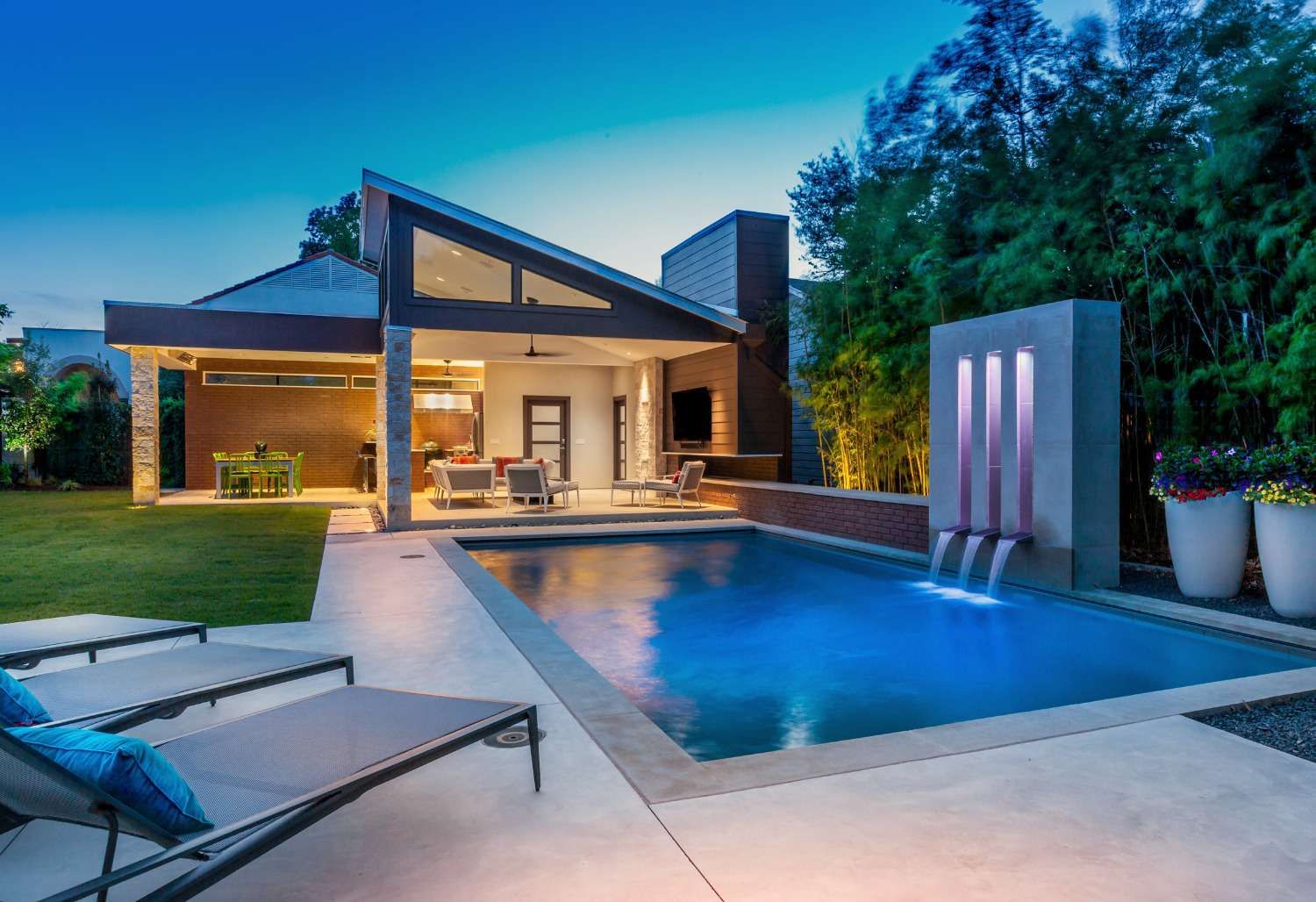 Renovated inground pool